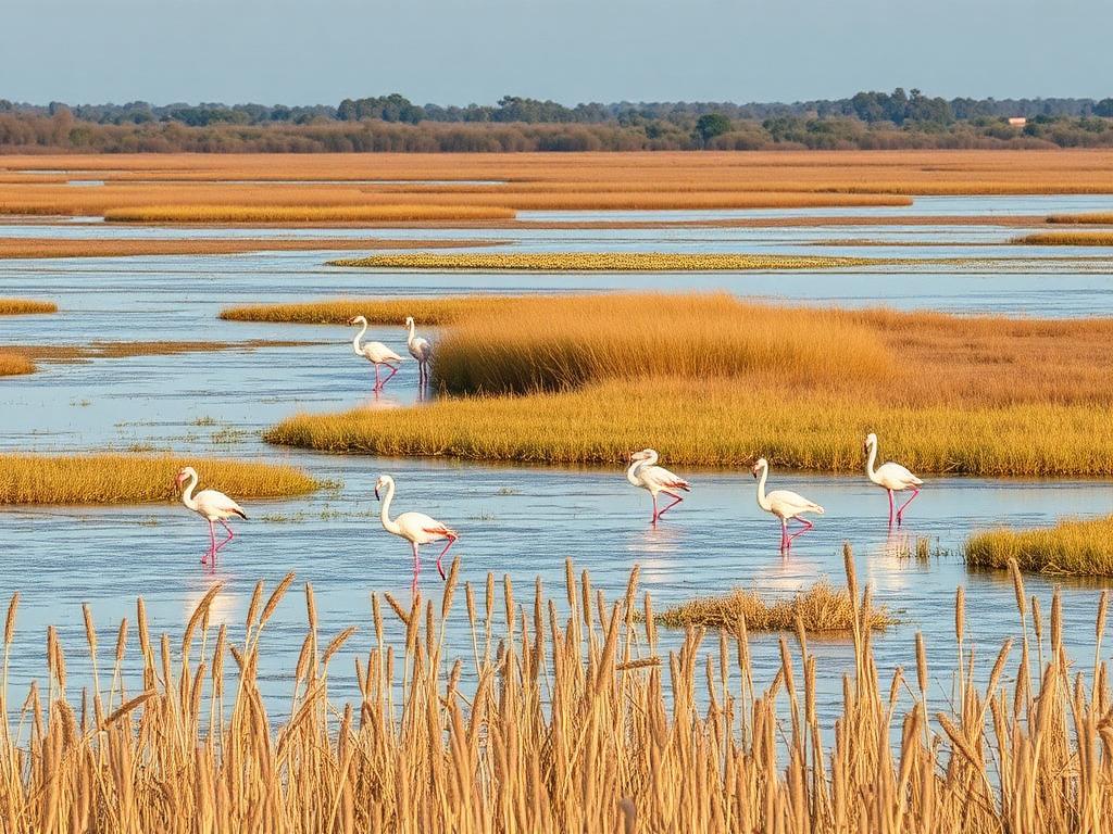 La foce del Po di Pila, dove l'acqua del fiume incontra l'Adriatico, nel Delta del Po in Veneto.
